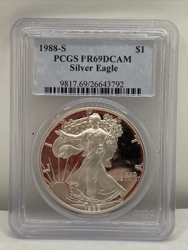 1988-S American Silver Eagle Proof PCGS PR69 DCAM