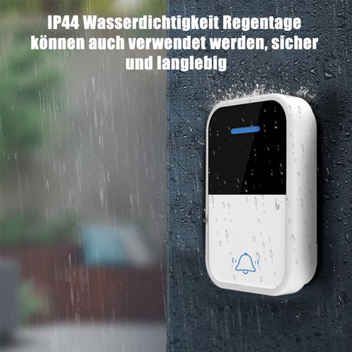 Batterielose Funkklingel wasserdicht Türklingel Funk Set Haustürklingel 300M - Bild 41 von 46