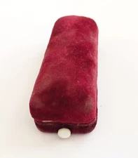 Antique Victorian/Art Nouveau Velvet Jewelry Box, Stick Pin