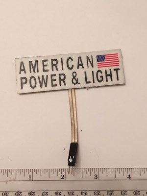 #ad Menards Building part American Power amp; Light lighted sign $25.00