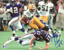 Don Beebe Signed Packers 8x10 Photo Beckett COA A1