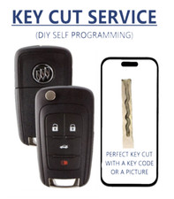 Key Cut Service Buick 2010 - 2017 Remote Flip Key Fob Oht01060512 Diy Program