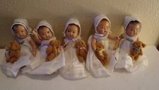 Madame Alexander Vintage Dionne Quints Dolls  plus Extras Original Clothes