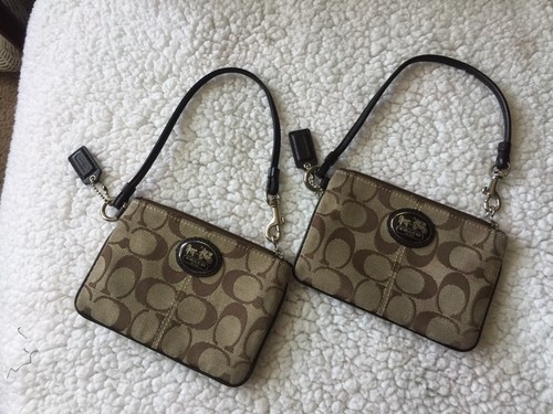 light brown coach wallet