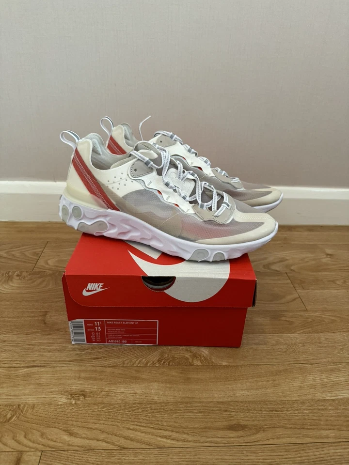 Nike React Element 87 - Sail Light Bone White - UK10.5 US11.5 EU45.5 - Brand New - Image 3 of 4