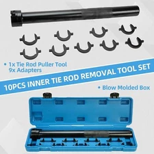 8MILELAKE Inner Tie Rod Removal Tool Kit Mechanic Tool Set w/ 9 Crowfoot Adapter