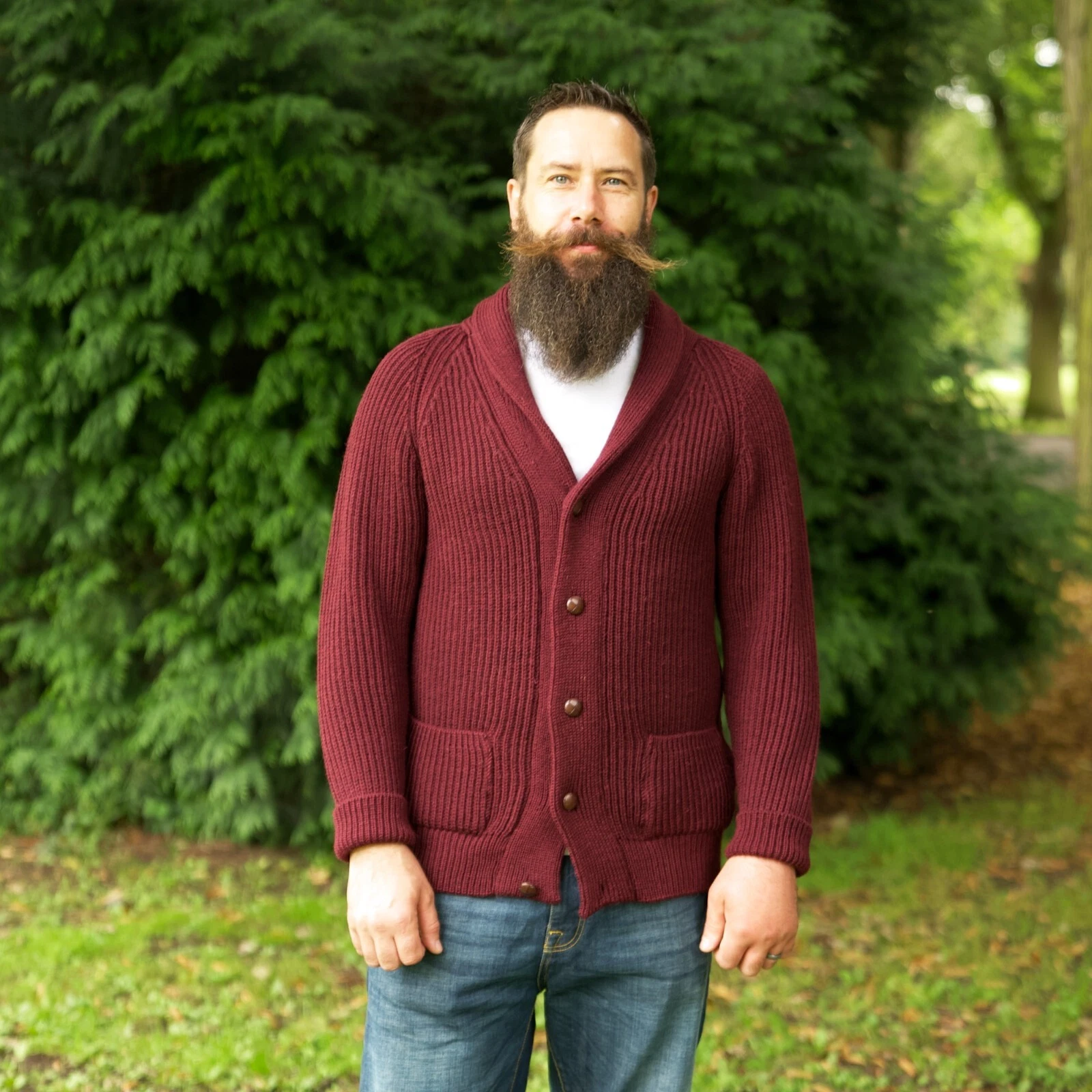 UK MADE - Shawl Collar Cardigan - 100% British Wool
Opens in a new window or tab