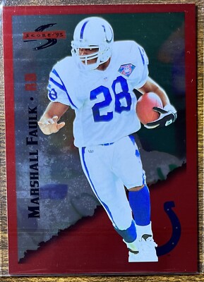 Marshall Faulk 1995 Score Red Siege Parallel #4 Indianapolis Colts NM-MT