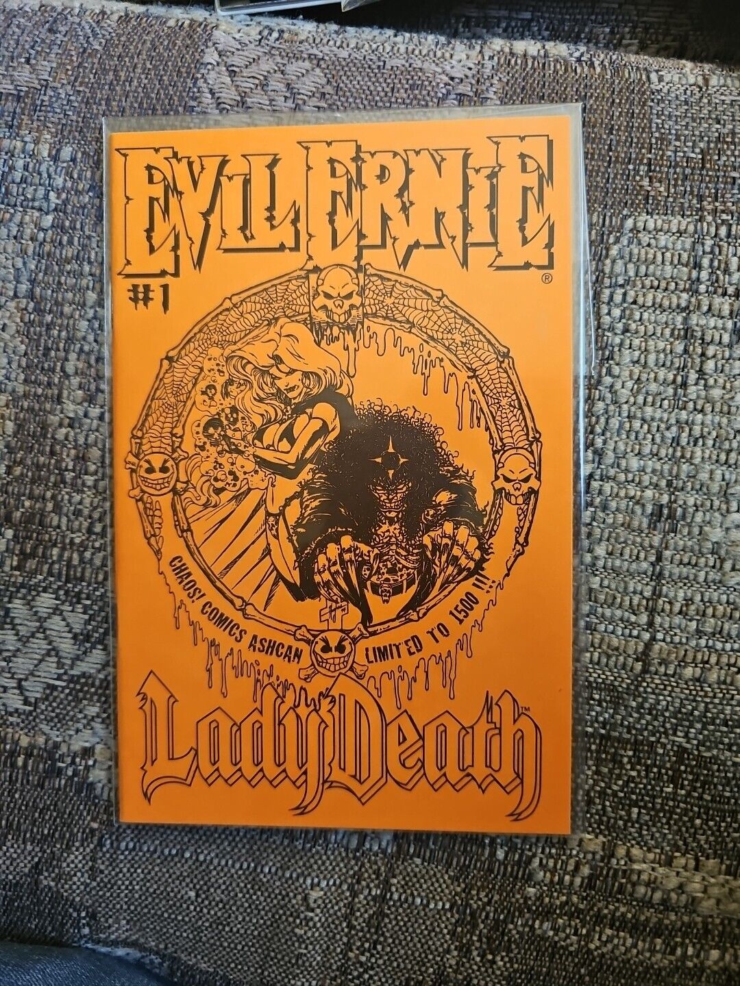 Evil Ernie #1, Lady Death Ashcan, Signed  Limited Edition 1500, Chaos Comics