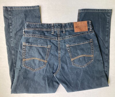 Mac Jeans Arne Regular Fit Mens 32 x 27 Dark Blue Denim Pocket