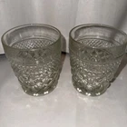 Set Of 2 - Vintage ANCHOR HOCKING Wexford Old Fashioned Tumbler 3.75”x 3”