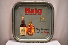 Vintage John Haig's Scotch Whisky Advertising Tin Tray Distillers Markinch Sco"2
