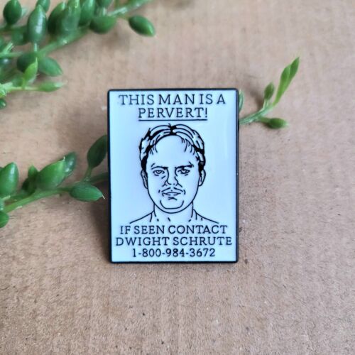 The Office USA Dwight Enamel Pin badge - Dwight Schrute metal pin gift - Afbeelding 1 van 1