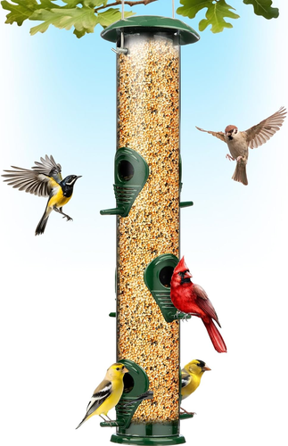 Bird Feeders for Outdoors (16 Inches 6 Port) Squirrel Proof Hanging Bird Feeders - Picture 12 of 12