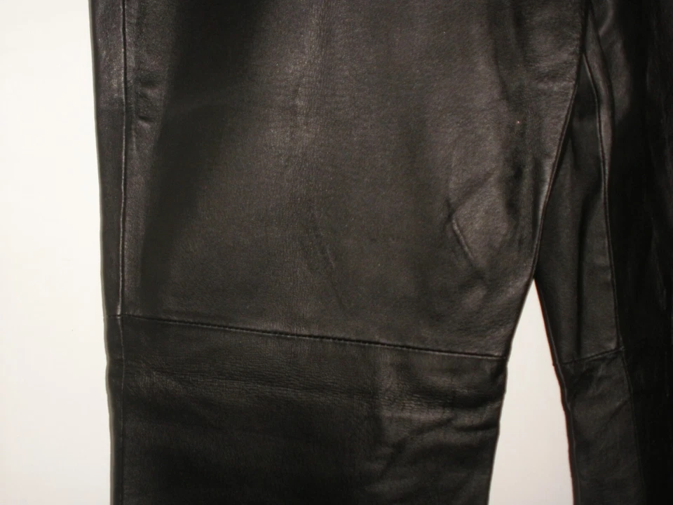 Uniform John Paul Richard Black Leather Pants Size 16 - Image 4 of 4