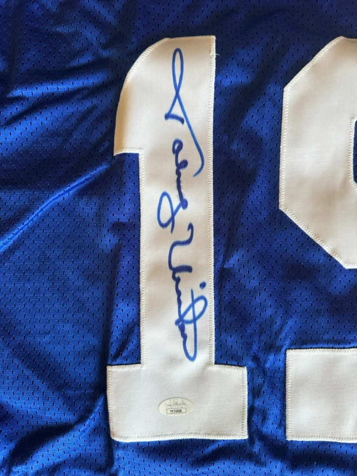 Camiseta deportiva firmada por Johnny Unitas autografiada Wilson Proline JSA LOA Colts Foto 3 de 4