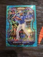 2021 Panini Prizm - Tier II Teal Wave Prizm #110 Sherten Apostel (RC)