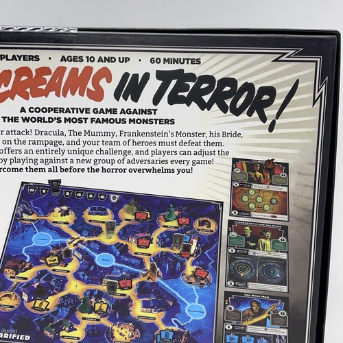 HORRIFIED Universal Studios Monsters Strategy Board Game Dracula Frankenstein - Picture 16 of 24