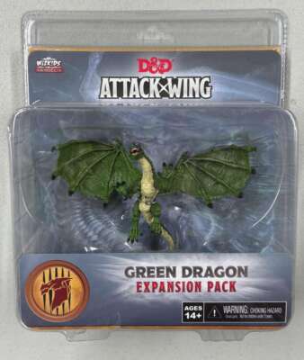 D&D Attack Wing Green Dragon Expansion Pack (Painted)