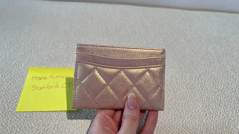 Tarjetero Chanel 21K rosa iridiscente Foto 2 de 2
