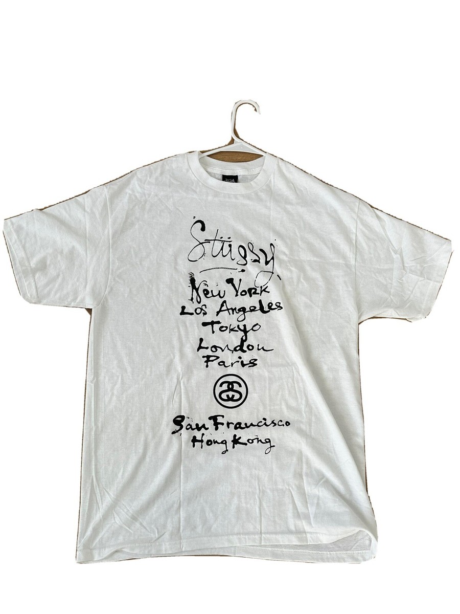 Stussy T Shirt Large White Ghariokwu Lemi 05 World Tour | eBay