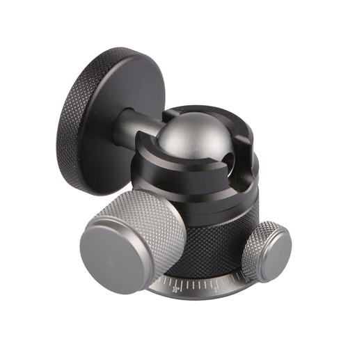 Mini Ballhead 360 Swivel DSLR Camera Tripod 1/4" Screw Mount Scaled Plate Base - Picture 3 of 7