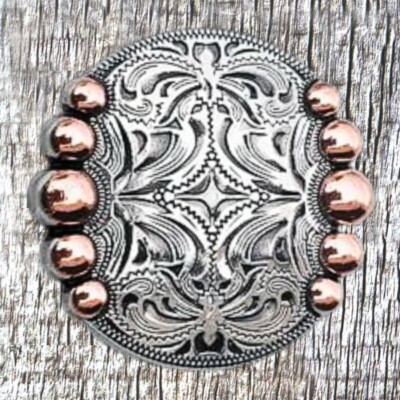 Set De Conchos Pour Selle Five Berry Finition Nickel – Texas Uniques CON448-G-NP-SD-SET-1
