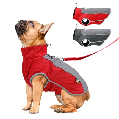 Hundepullover Aus Warmem Fleece – Für Französische Bulldoggen & Möpse, ärmellos, Mit Tasche, Größe 3XL Marineblau