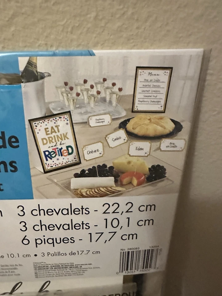 Retirement Party Supplies Buffet Decorating Kit Office Charcuterie Foodie - Image 3 of 4