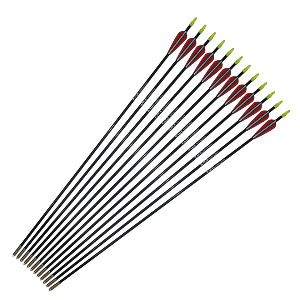 25", 31"  Fiberglass Arrows Recurve Bow Arrows Archery  Practice Arrows - Image 4 of 4