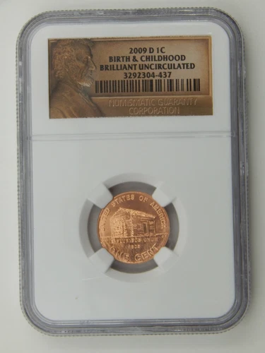 2009 D Lincoln Birth & Childhood Cent NGC Brilliant Uncirculated (171)