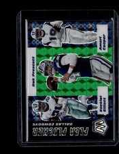 2020 Panini Mosaic Flea Flicker Prizm Green E. Elliott/A. Cooper/Dak Prescott