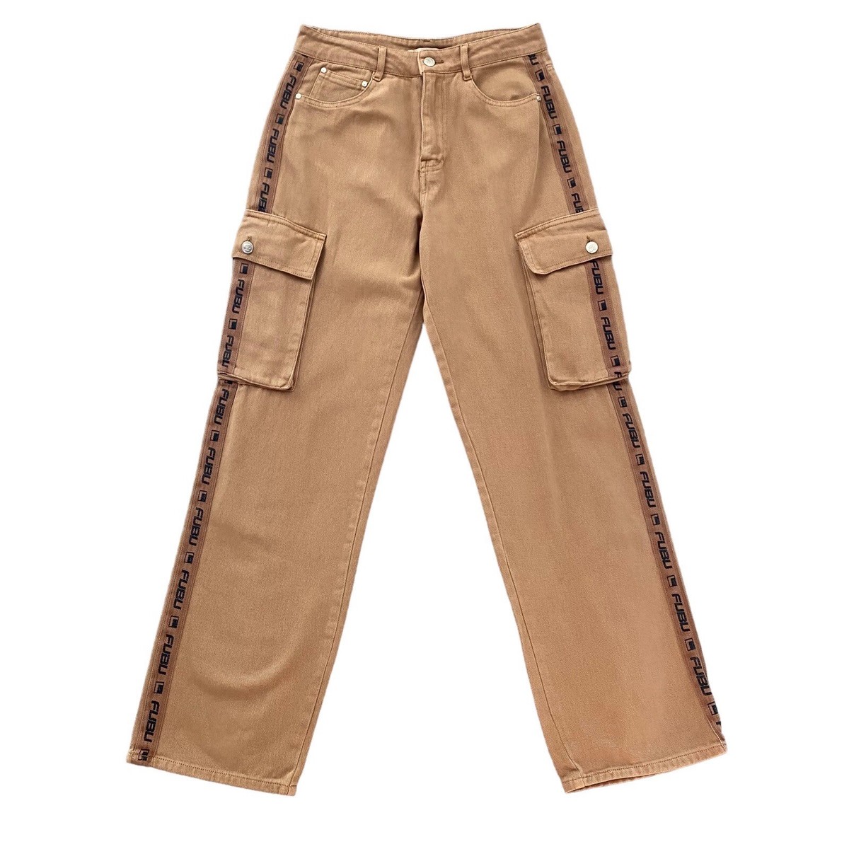 Fubu x Forever 21 Cargo Pants Womens Medium Brown Tan Wide Fubu x Forever 21 Cargo Pants Womens Medium Brown Tan Wide