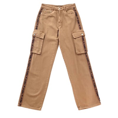 Fubu x Forever 21 Cargo Pants Womens Medium Brown Tan Wide