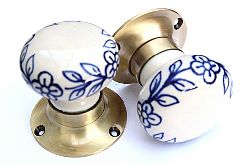 Ceramic and Glass Room Door Knobs Mortice Door Knobs Door Turners Shabby Chic - Picture 24 of 76