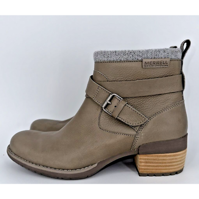 Merrell Womens Size Shiloh II Moon Rock Zip Waterproof Booties 9 M Merrell Womens Size 7 Shiloh II Moon Rock Zip Waterproof  main image 2