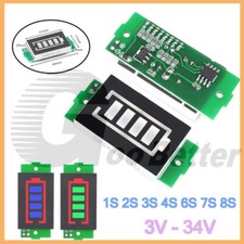1S 2S 3S 4S 5S 6S 7S LiPo Lithium Battery Level Capacity Volts Indicator Tester
