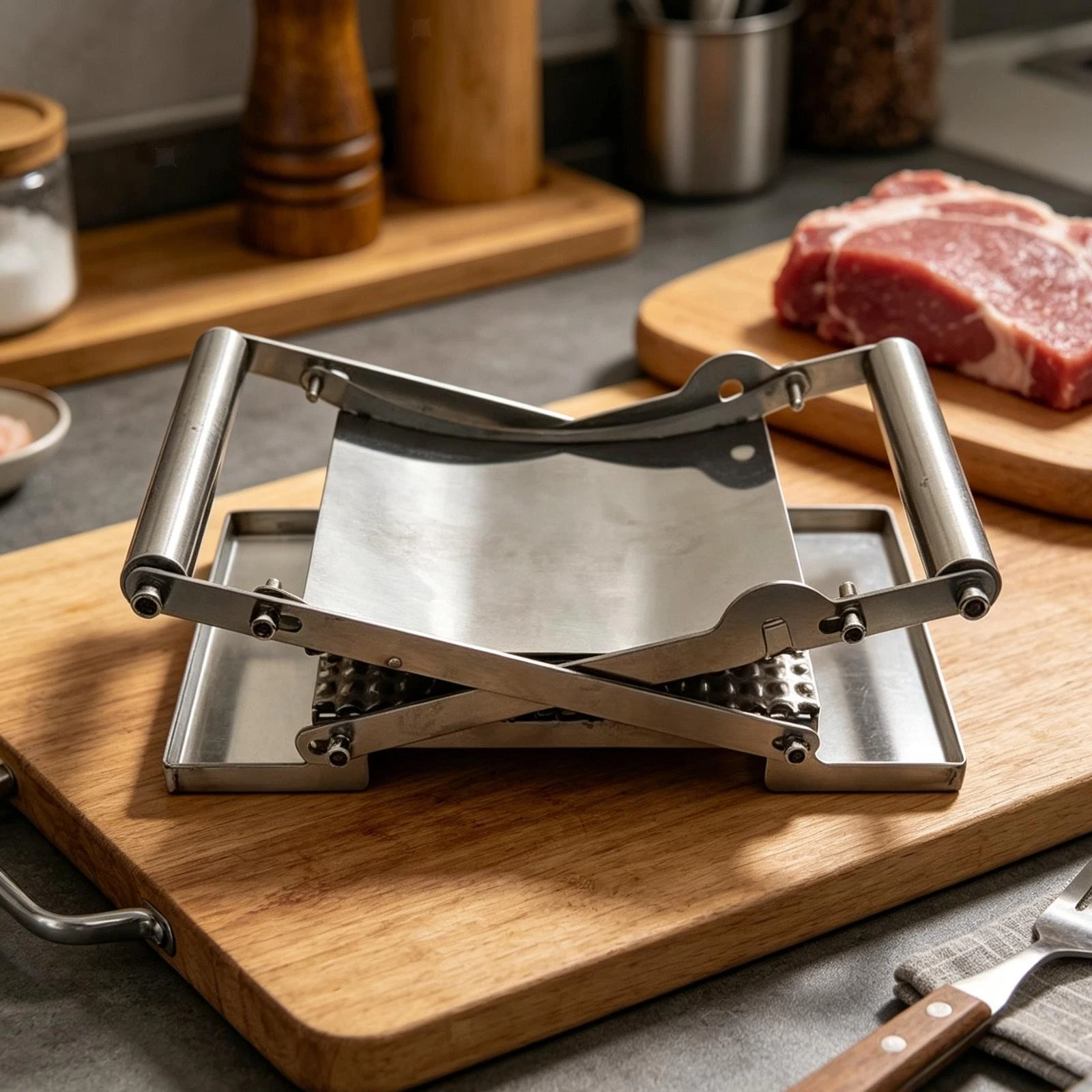 Meat Tenderizer Kitchen Gadgets Portable Sturdy Premium Easy to Use Manual
Opens in a new window or
