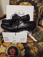 Gallardo Silvia Professional Flamenco Shoes - Size 39.5 - Black Leather