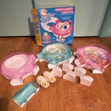 Zhu Zhu Pets Hamster House Starter Set w/ Patches, Dome Habitats  Track Pieces