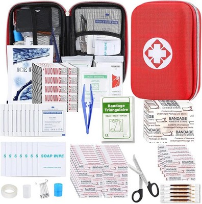 276PCS First Aid Kit Home Car Camping Hiking Emergency Supplies Small Compact...