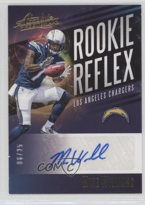 2017 Absolute Rookie Reflex Signatures Gold 6/25 Mike Williams Auto RC r1v