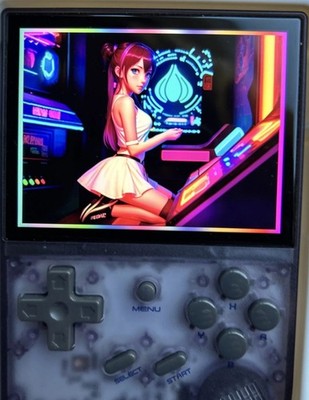 Anbernic RG35XX Handheld Retro Gaming Console Garlic OS 3.5'' IPS Purple