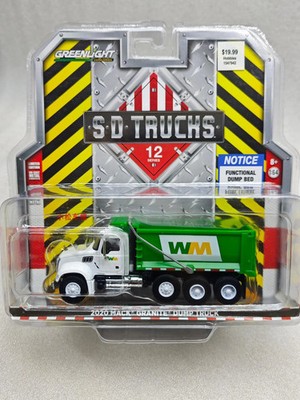 Green Light 1:64 S.D. Truck Series12-2020Mack Granite Dump Truck  Managementcar 