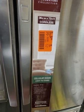 36" x 72" Home Decorators Pebble Gray Light Filtering Cordless Cellular Shade