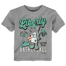 Toddler Mitchell & Ness  Heather Gray New York Liberty That Girl T-Shirt