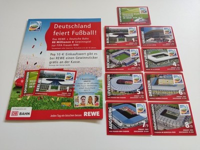 Panini FIFA Women´s World Cup 2011, Rewe Promo-Poster + Stadion Nr.1-8, top !!!