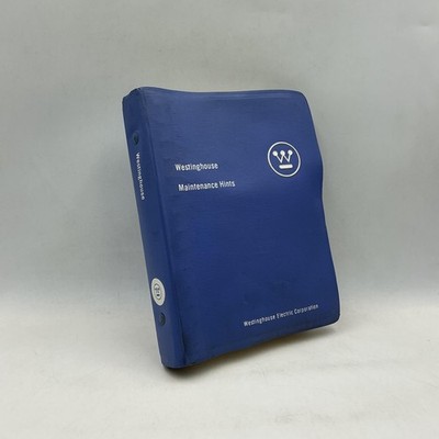 Vintage Westinghouse Maintenance Hints Westinghouse Electric Blue Spiral Book