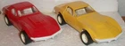 TONKA 1/32 Red& Yellow 1968 CHEVROLET CORVETTE STINGRAY for Automobile Transport