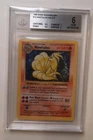 1999 Pokémon Base Set Shadowless Ninetales Holo #12 BGS 6 w/ Subgrades Vintage